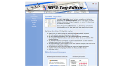 Desktop Screenshot of mp3-tag-editor.de